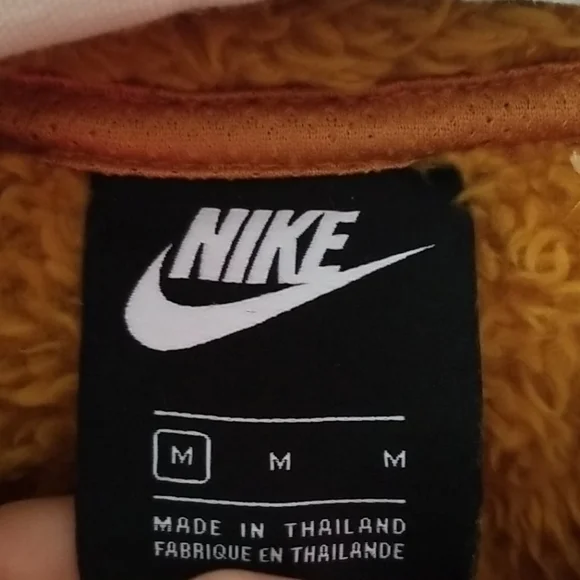 Nike Fleece Jacket in Mustard and Blue M - Picture 4 of 6